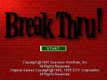 Break Thru! (JP) screen shot title